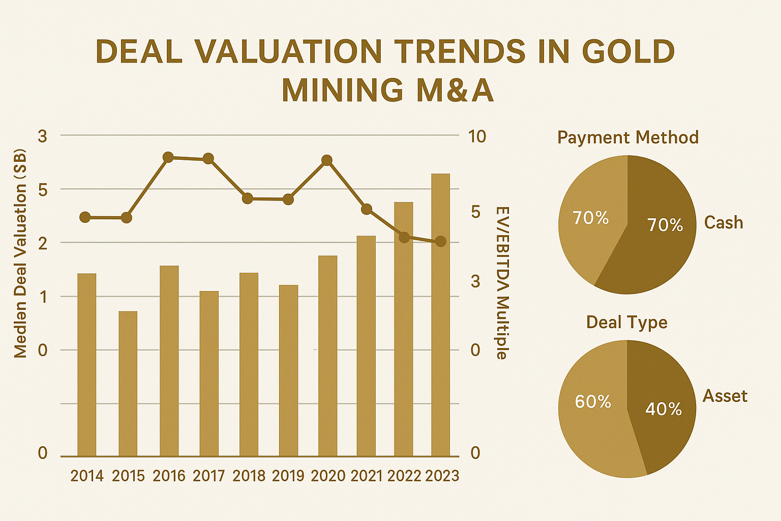 Gold mining deal valuation trends and transaction structures analysis